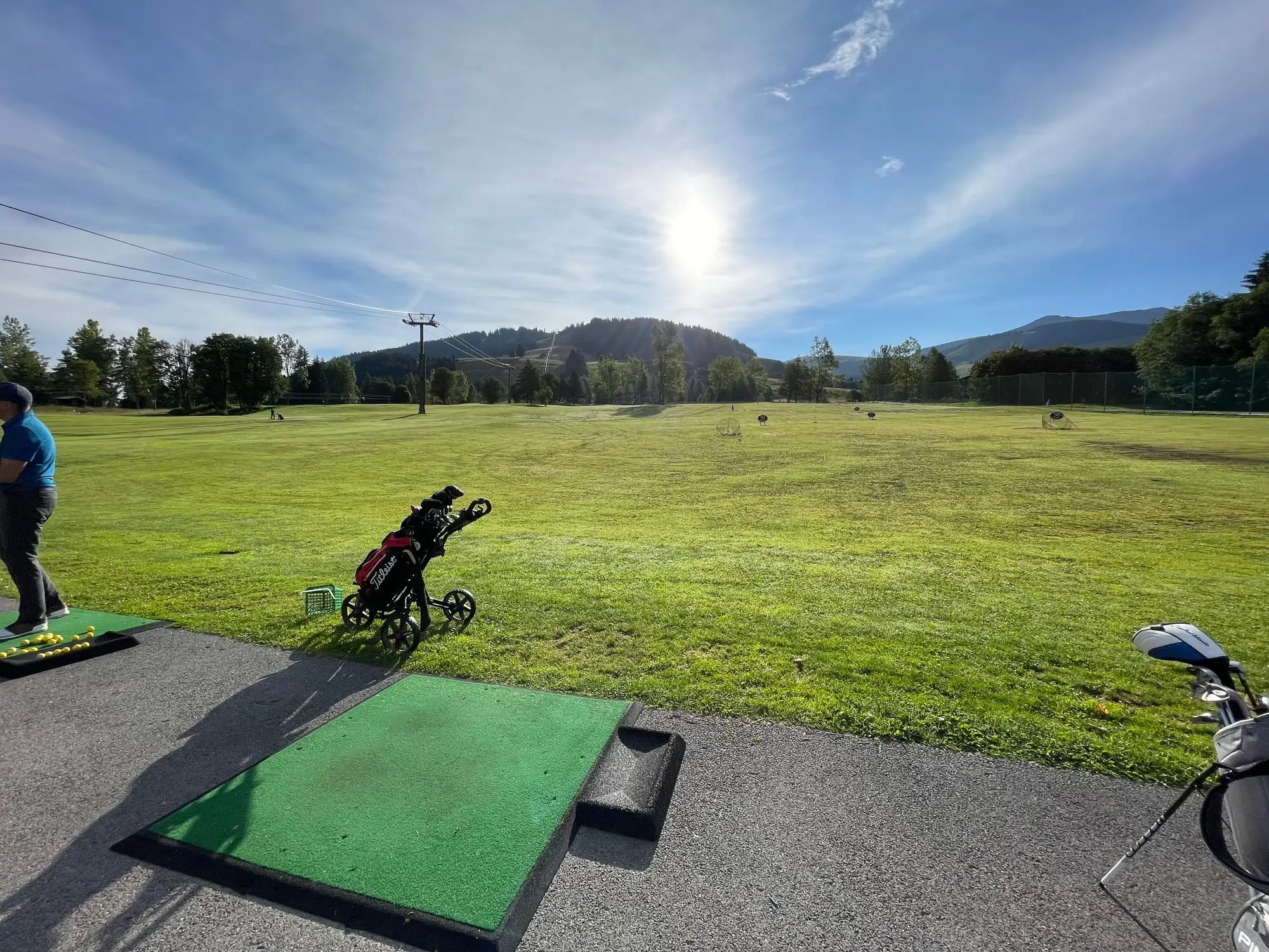 Le practice du golf du Mont d'Arbois